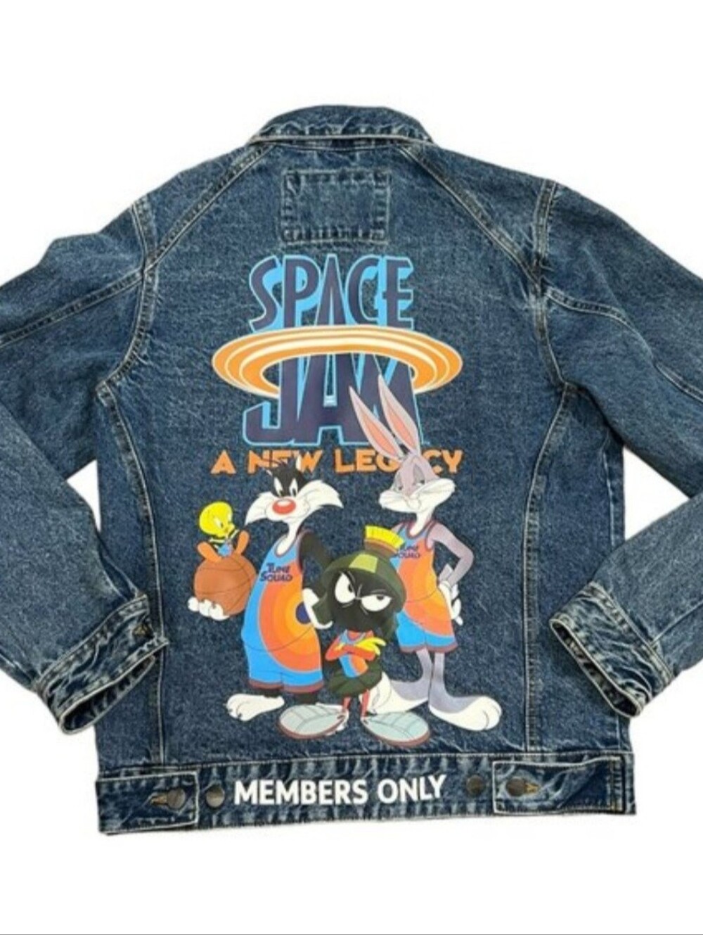 Members Only Denim Jacket Space Jam S